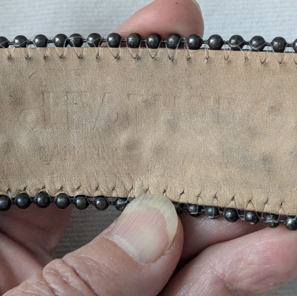 Vintage LeatherRock Black Belt For Women With Studs. Size Midium 34 Made in USA - Picture 8 of 13